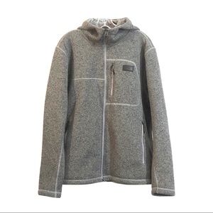 The North Face Grey Zip Up Hooded Jacket